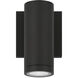 Plaza 60 LED 6.3 inch Black Outdoor Wall Mount